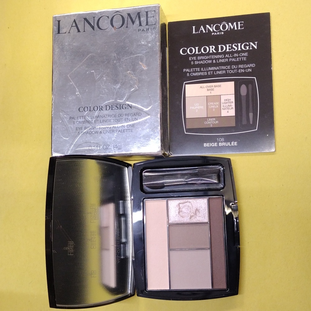 Lancome Paris color design 108 beige brulee